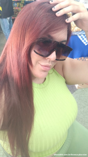 Post da acompanhante Branca Plus Size - BHModels