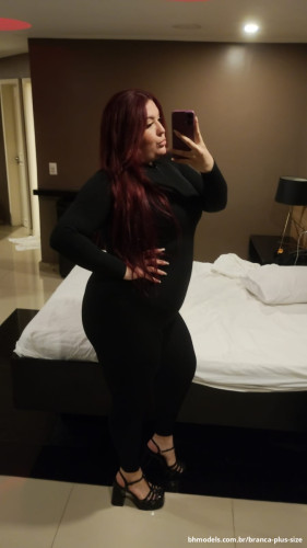 Post da acompanhante Branca Plus Size - BHModels